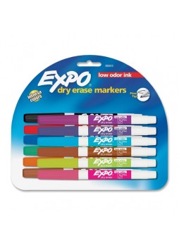 Expo 86603 Fine Point Dry-erase Markers, Assorted colors, Dozen